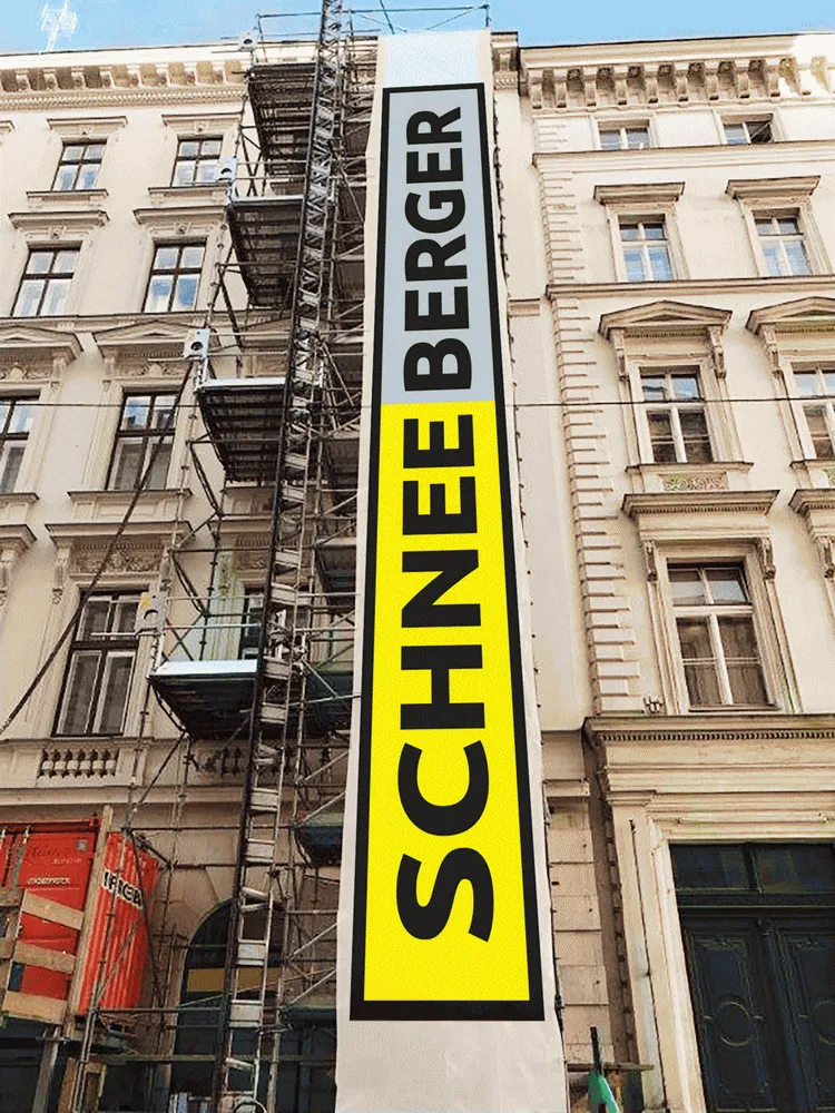 MeshFrei Service Baustellenwerbung Referenz 2